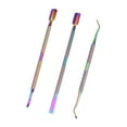 thumbnail image 1 of Vocoste 3 Pcs Cuticle Pusher Set Stainless Steel Double Head Cuticle Remover Tool Manicure and Pedicure Tools, 1 of 6