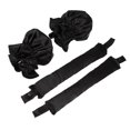 thumbnail image 1 of Vocoste 4 Pcs Heatless Hair Curler Satin Heatless Curling Rod Headband with Hair Cap Set for All Hair Types Black, 1 of 7
