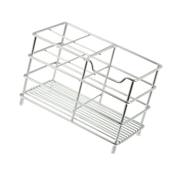Vocoste 4 Slots Toothbrush Holder for Kitchen Organizer 304 Stainless Steel  Silver Tone