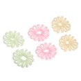 thumbnail image 1 of Vocoste 6 Pcs Coil Hair Tie Hair Accessories for Women Pink Green Champagne, 1 of 7