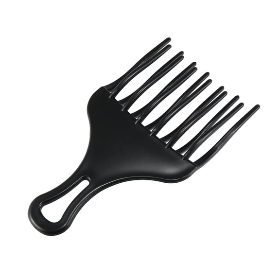 Vocoste Afro Hair Pick Comb Large Hair Fork Comb Hairdressing Styling Tool Plastic Black 7.09"x3.74"