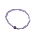 thumbnail image 1 of Vocoste Beads Amethyst Faux Crystals Quartz Bracelet Faux Crystal Bracelet for Women Men Girl Gifts Purple 1pc, 1 of 6