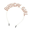 thumbnail image 1 of Vocoste Birthday Girl Headband Tiara for Women Rhinestone Happy Birthday Accessories Rose Gold Tone Champagne, 1 of 6