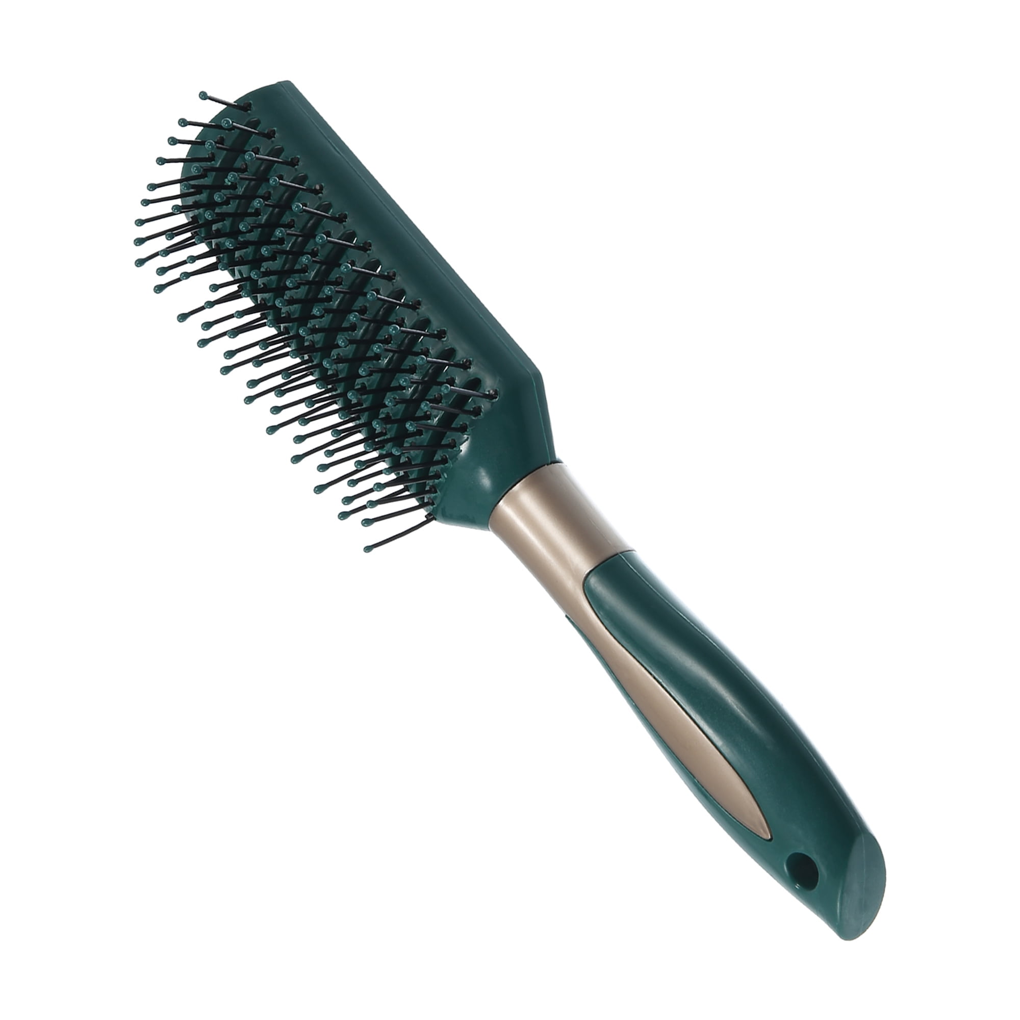 Vocoste Detangler Brush for Adults, Women, Standard Size, Plastic, Synthetic Bristles, Oblong Detangling Hair Brush, Green