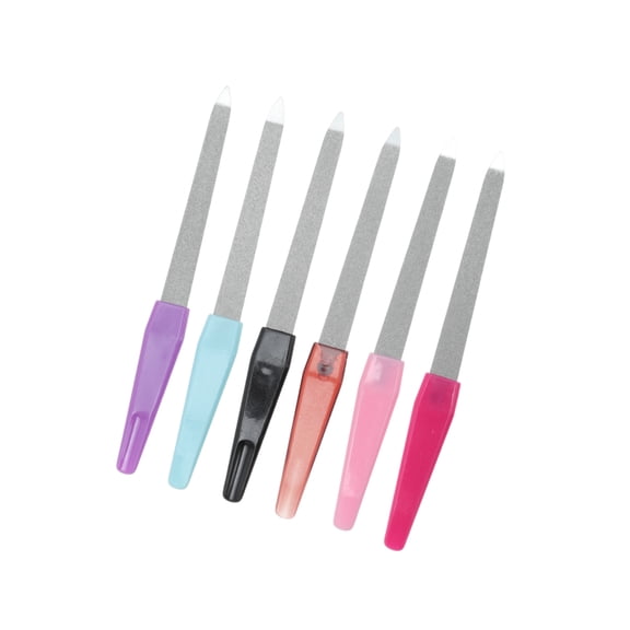 Vocoste Double-sided Stainless Steel Nail Files Mixed Colors 6 Pcs