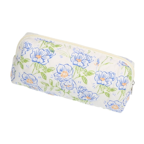 Vocoste Durable Adult Cotton Quilted Makeup Bag, 1 Pc, Black, Blue, Green