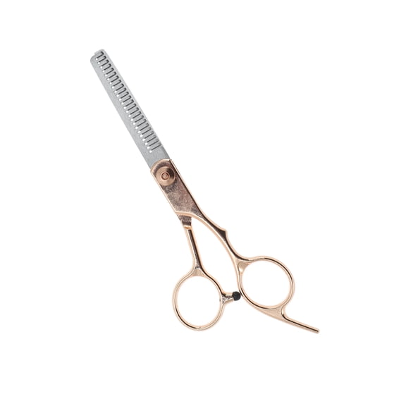 Vocoste Electroplating Tooth Shears for Hair Styling Gold Silver Tone 1 Pc