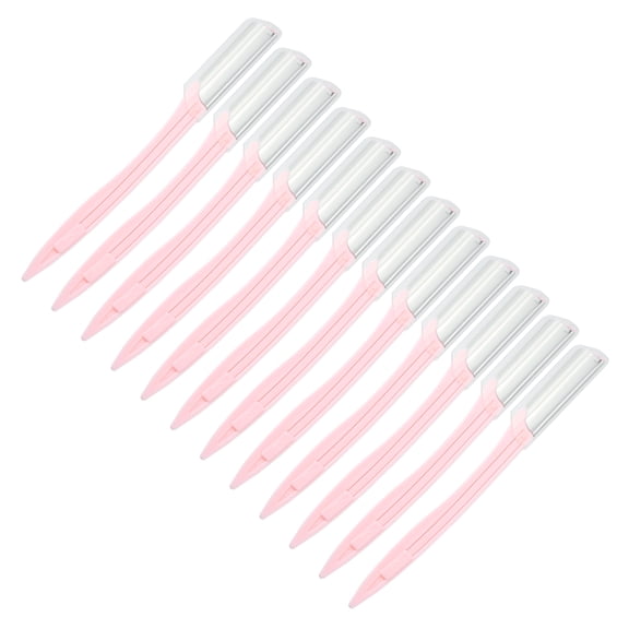 Vocoste Eyebrow Razor for Women with Cover Pink 12 Pieces