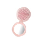 Vocoste Folding Air Cushion Hair Brush for Curly Thin Hair ABS Pink 1 Pc