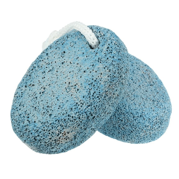 Vocoste Foot Care Exfoliating Scrub Stone Double Sided Pumice Stone Foot File Pumice Stone Blue 2 Pcs
