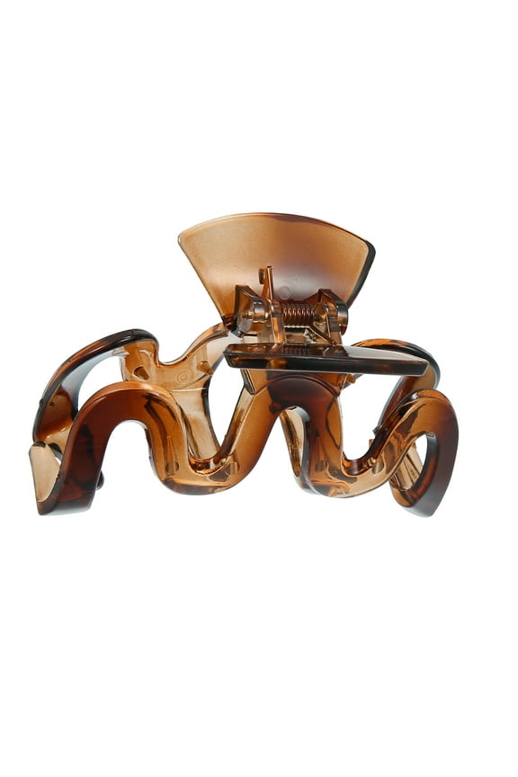 Hair Accessories No Slip Grip Plastic Brown Claw Clip for Women Girls Hair Clip 3.46"