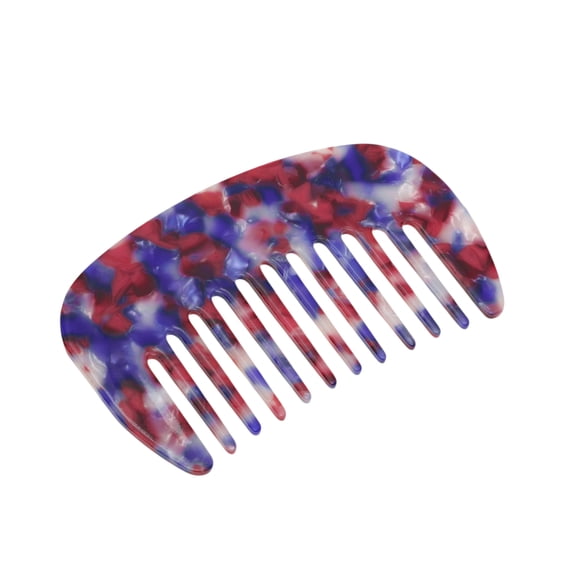 Vocoste Hair Comb Wide Tooth Anti-Static Comb for Thick Curly Hair Red Blue