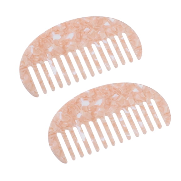 Vocoste Hair Comb Wide Tooth Hair Care Anti-Static for Thick Curly Hair Detangling Comb Pink 2 Pcs