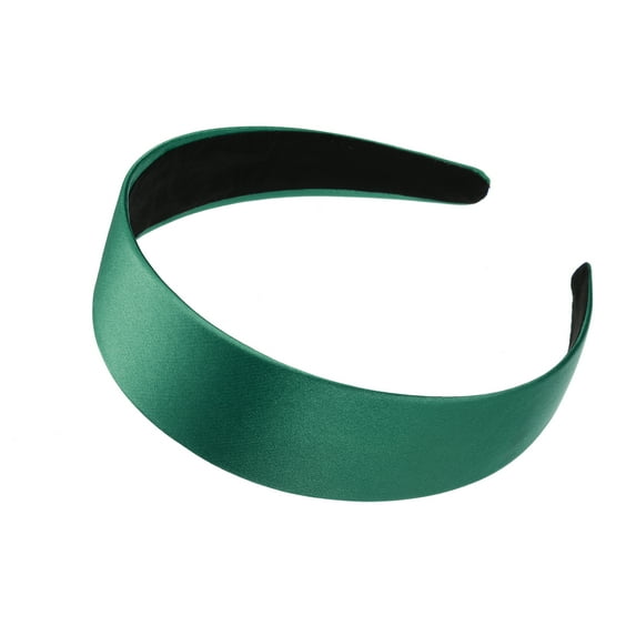 Vocoste Hair Headband Wide Satin Headband for Women Girl Green 1.57" Wide Headband