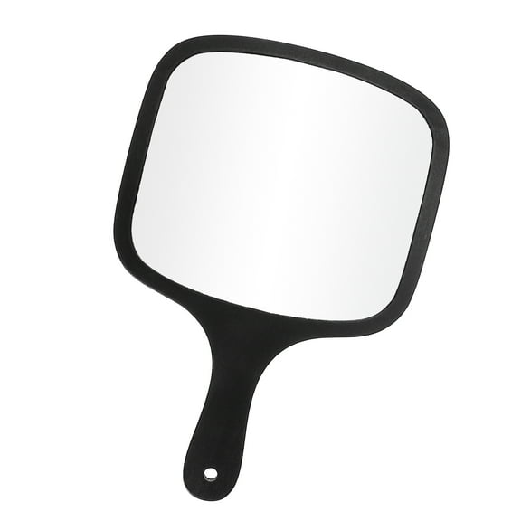 Vocoste Hand Mirror with Handle Bamboo Handheld Mirror Hand Held Mirror for Men Shaving 8.7" W x 12.8" L Black