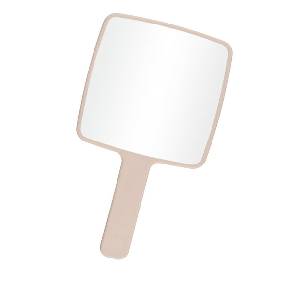Vocoste Hand Mirror with Handle Single-Sided Hand Mirror Hand Held Mirror Portable Mirror 6.3" W x 11" L Pink