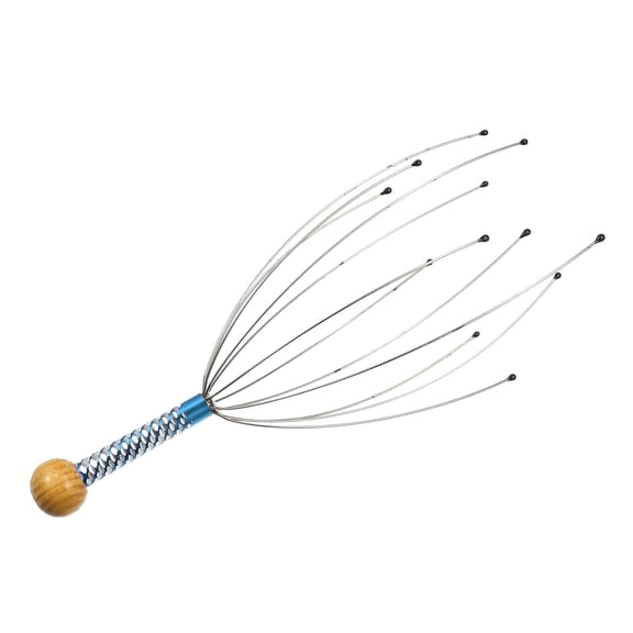 Vocoste Head Massager Scalp Massager 20 Fingers Head Scratcher for Head Relaxing Blue