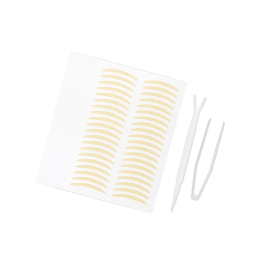 Vocoste Invisible Double Eyelid Stickers with a Fork Tweezers Suitable for Single Eyelid 600 Pcs 1 Set