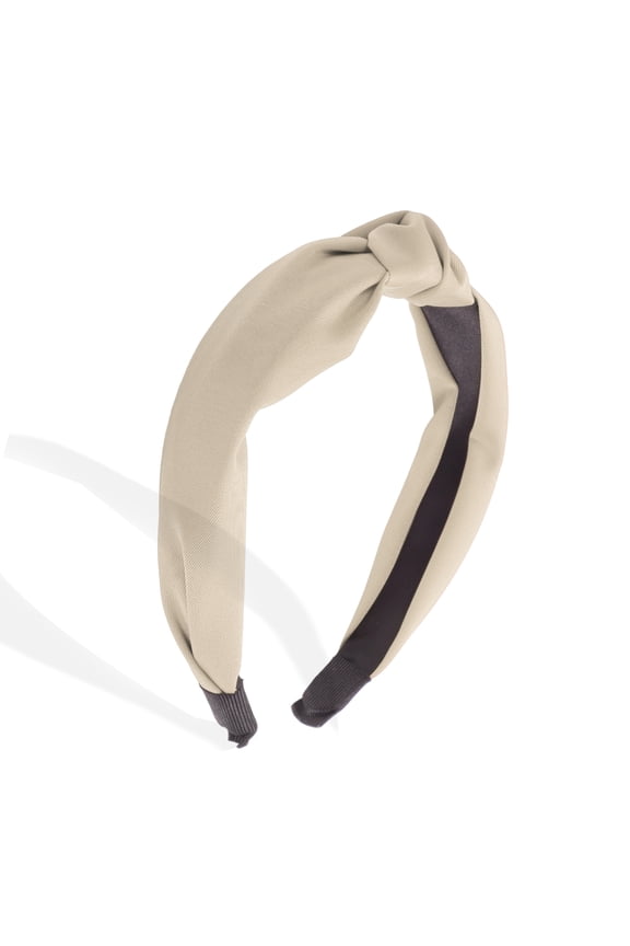 Knotted Headband for Women Top Knot Head Bands for Women's Hair Fashion Hair Accessories for Women Beige