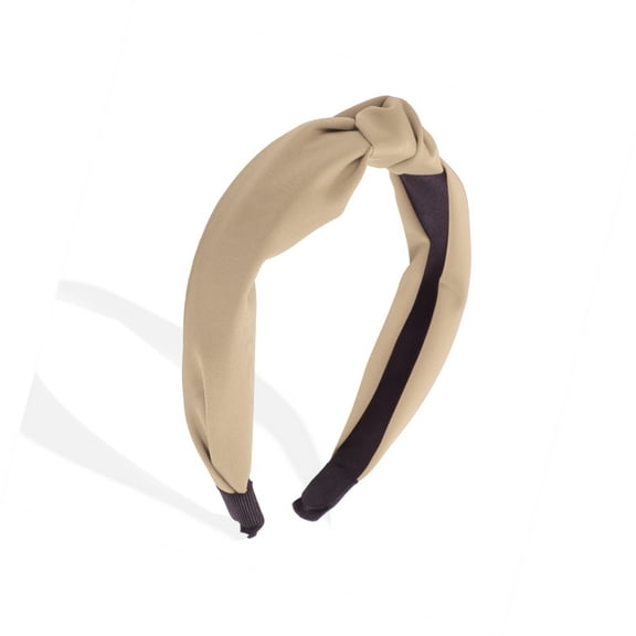 Vocoste Knotted Headband for Women Top Knot Head Bands for Women's Hair Khaki