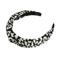 thumbnail image 1 of Vocoste Leopard Pattern Headband for Women Elastic Knotted Headband Accessories Black, 1 of 6