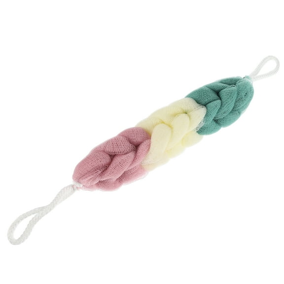 Vocoste Long Stretch Back Sponge Back Sponge for Bathroom 12.20"x2.76"x1.97" Green Pink