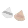 thumbnail image 1 of Vocoste Loose Powder Puff Face Soft Triangle Puff Blender Beauty Makeup Tool Short Plush Beige White 2 Pcs, 1 of 7
