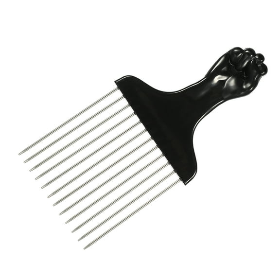 Vocoste Metal Hair Pick Metal African Hair Picks Afro Hair Pick Comb for Women and Men 5.83"x2.83"