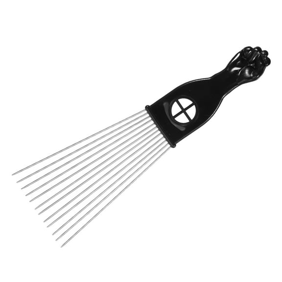 Vocoste Metal Hair Pick Metal African Hair Picks Afro Hair Pick Comb for Women and Men 9.06"x2.83"