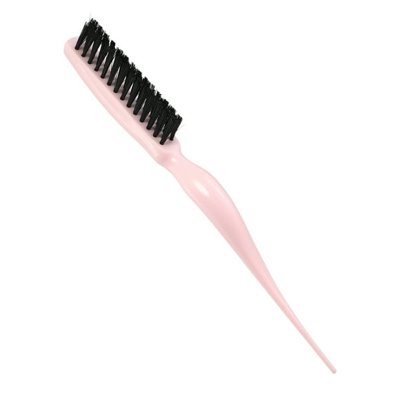 Vocoste Nylon Teasing Brush Three Row Salons Teasing Brush for Styling Backcombing Pink 8.86" Length
