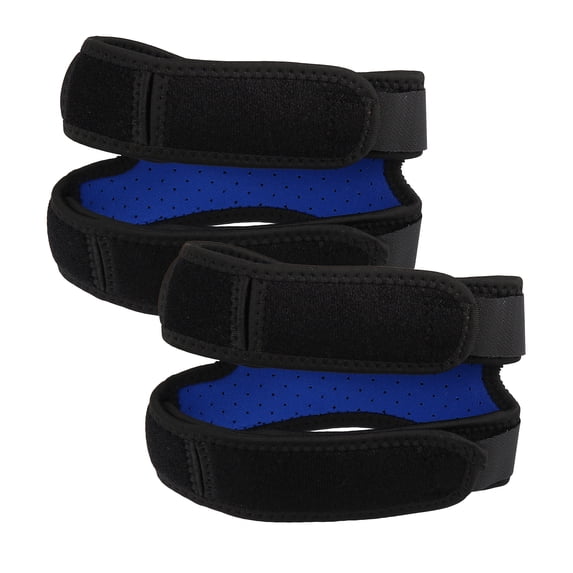 Vocoste Pair Basketball Knee Protector Patella Support Stabilizers for Race Playing Polyester Blue