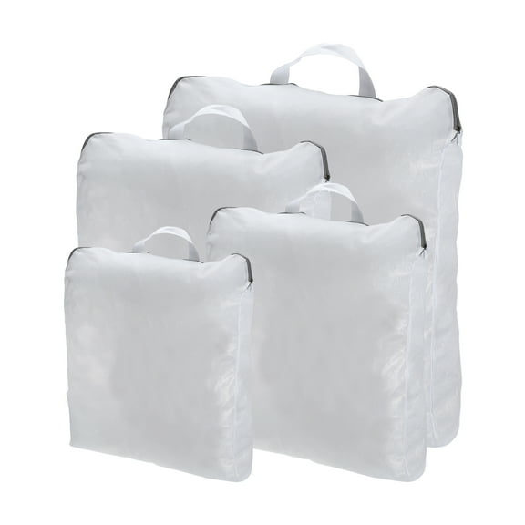 Vocoste Portable Laundry Bags Laundry Hamper 11.81"x3.15"x15.75" White Gray 1 Set