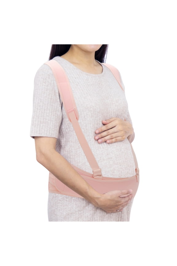 Pregnancy Belly Band, Maternity Belt Pregnancy Support, Belly Bands for Pregnant Women, Breathable Abdominal Binder for Back Support, Pink