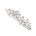 thumbnail image 1 of Vocoste Rhinestone Hair Clips Flower Hair Barrettes French Hairpin for Girls Silver Tone, 1 of 5