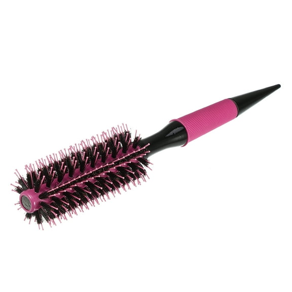 Vocoste Round Hair Brush Hair Brushes for Women Nylon Bristle Pins Round Brush Pink 10.04"x1.77"