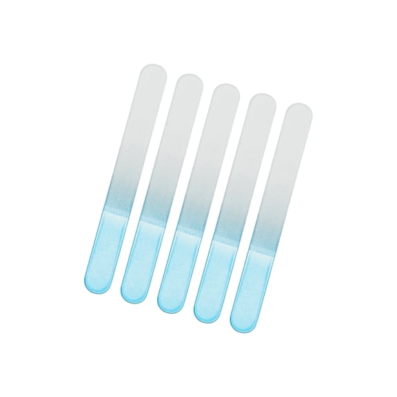 Vocoste Round Head Glass Nail Files Set Blue 5 Pcs
