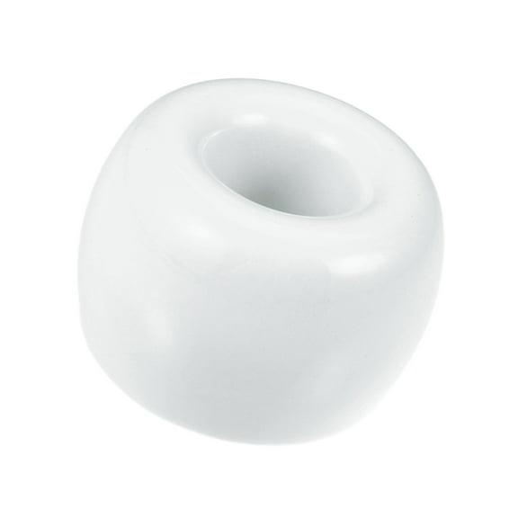 Vocoste Round Mini Ceramic Toothbrush Holder White 1.65"x1.18" Electric Toothbrush Holder for Bathroom