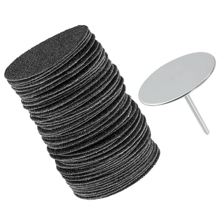 Vocoste Sandpaper Disk Replacement Pad Foot File Callus Remover Tool Coarse 80 Grit 35mm 100 Pcs