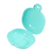 Vocoste Soap Dish Portable Travel Portable Soap Dish Box Soap Bar Holder Blue for Travel Camping Gym with Cover