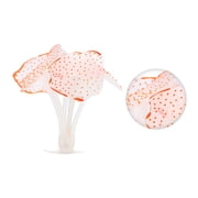 Vocoste Soft Silicone Glowing Aquarium Simulation Coral with Sucker Aquatic Artificial Coral Orange