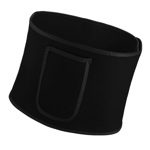 Vocoste Spandex Waist Sweat Band Waist Trimmer Belt Tummy Tuck Belts Strengthen Tummy During Exercising Black