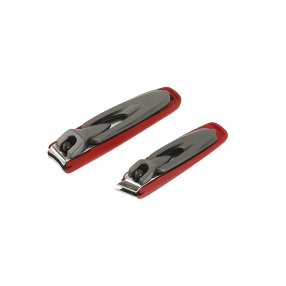 Vocoste Splash-proof Nail Clippers Toenail Clippers Red Gray 1 Set