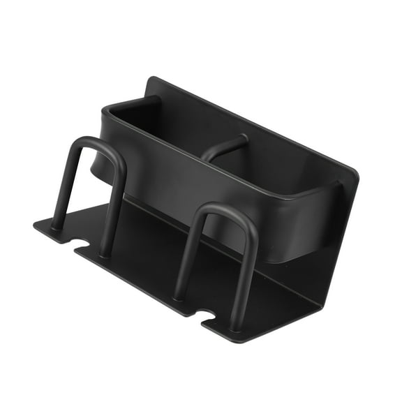 Vocoste Toothbrush Holder Wall Mounted Set for Bathroom Black 5.51''x2.87''x3.03'' with Toothpaste Squeezer