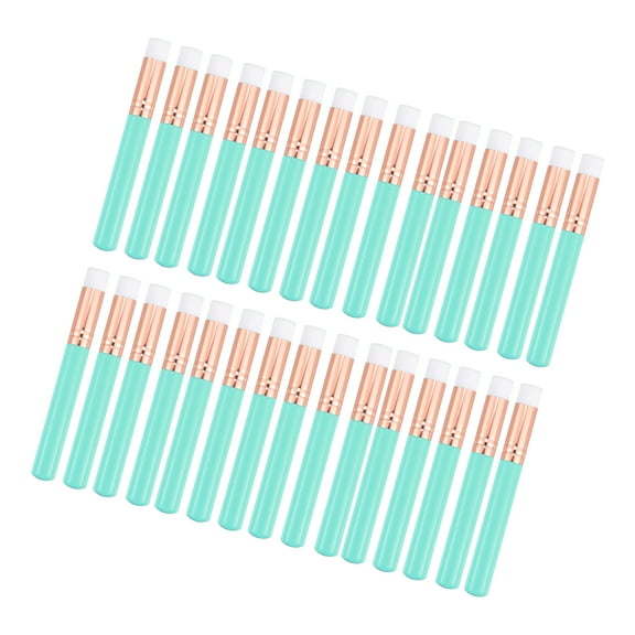 Vocoste Travel Blending Makeup Brush Set Foundation Contour Concealer Blusher Brush 10.3x1.4cm Blue 30 Pcs