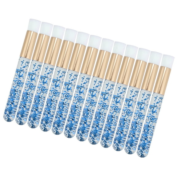 Vocoste Travel Blending Makeup Brush Set Foundation Contour Concealer Blusher Brush 10x1cm Blue 12 Pcs