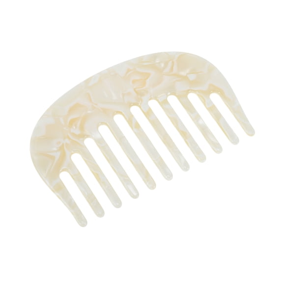 Vocoste Wide Tooth Combs Anti-Static Pocket Size for Thick Curly Hair White