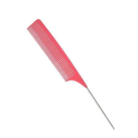 Vocoste Wide Tooth Hair Brush Tail Comb for Home Use Styling Comb Plastic Pink
