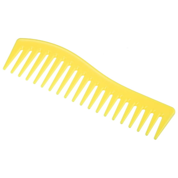 Vocoste Wide Tooth Hair Comb All Purpose Detangling Plastic Yellow 7.09"x1.97"