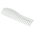 thumbnail image 1 of Vocoste Wide Tooth Hair Comb All Purpose Detangling Styling Comb Plastic Silver Tone, 1 of 6