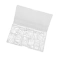 thumbnail image 1 of Vocoste Women's Full Coverage Square Fake Nails Kit Clear 1 Set, 1 of 5